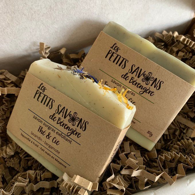 Coffret 2 savons artisanaux dans sachet en coton