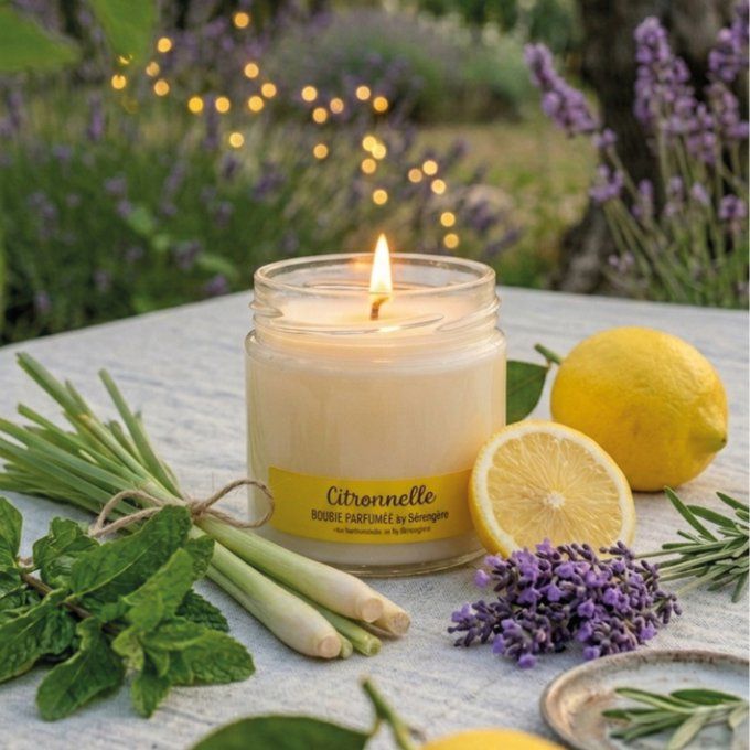 Bougie parfumée 200g Citronnelle