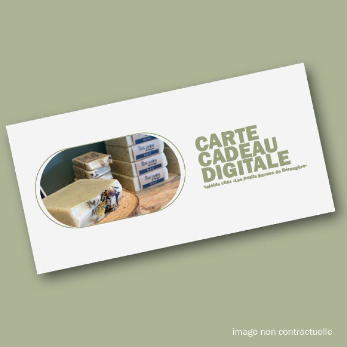 Carte Cadeau Digitale - Les Petits Savons de Bérengère