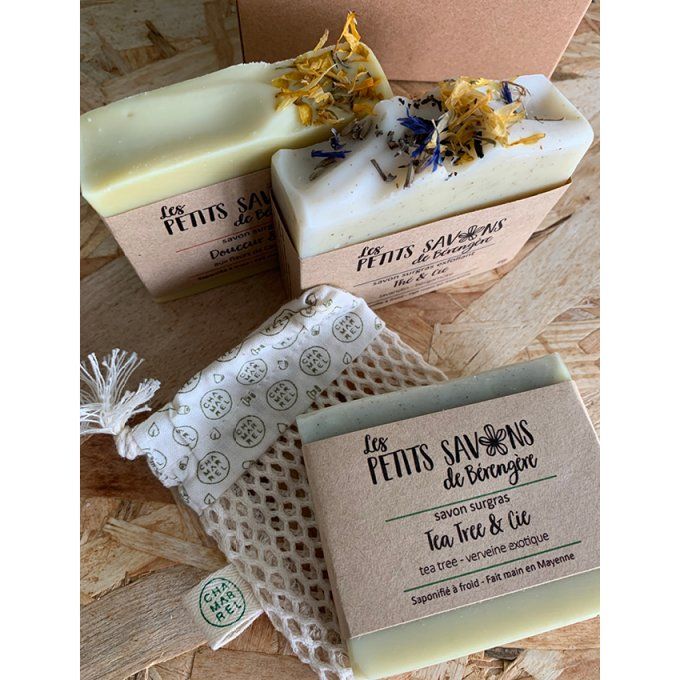 Coffret Cadeau 3 savons avec sauve-savon