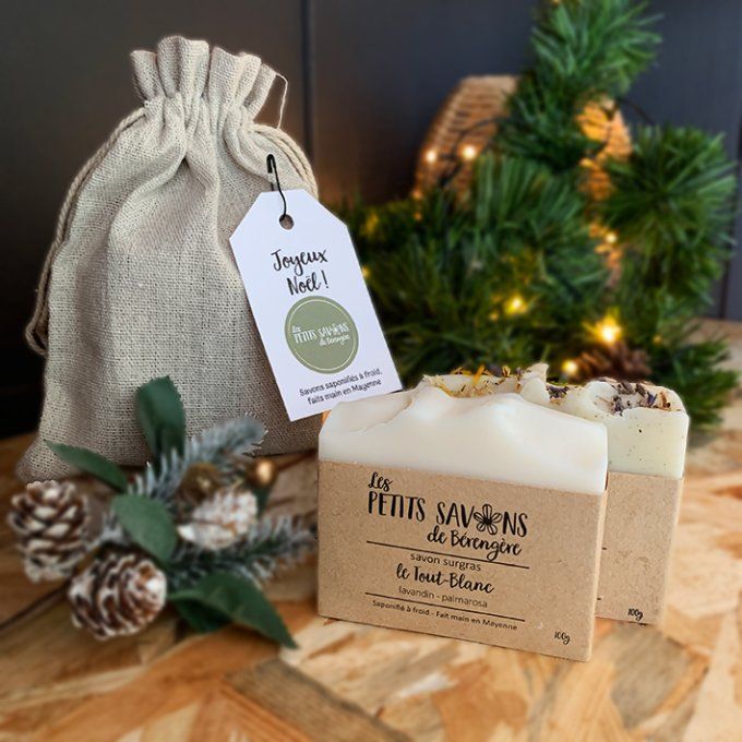 Coffret 2 savons artisanaux dans sachet en coton