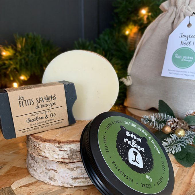 Savon de rasage et savon Charbon & Cie - pour les hommes
